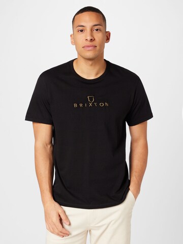 Brixton Shirt 'ALPHA' in Black: front