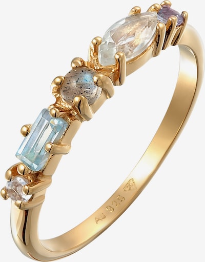 Žiedas iš ELLI PREMIUM, spalva – šviesiai mėlyna / Auksas / balta, Prekių apžvalga