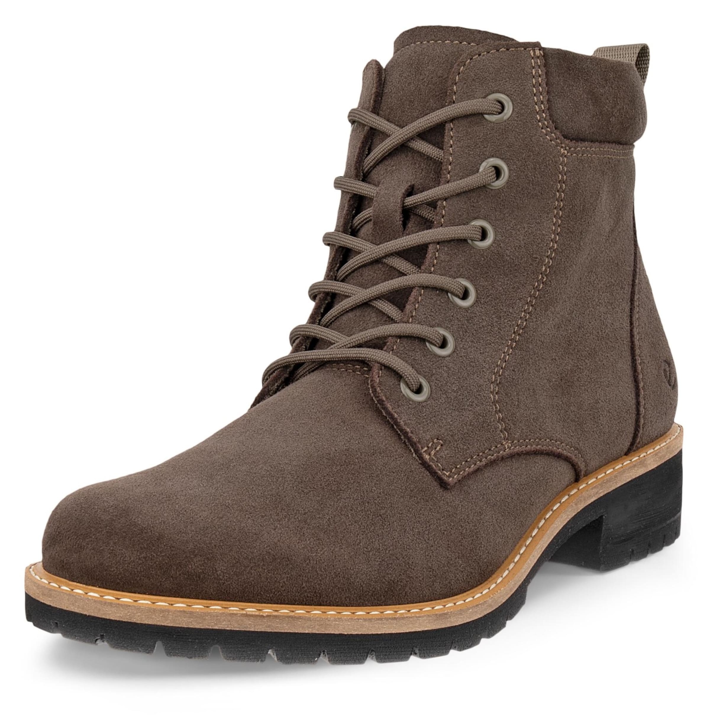 ECCO Lace-up bootie 'Eliana' in Brown: front