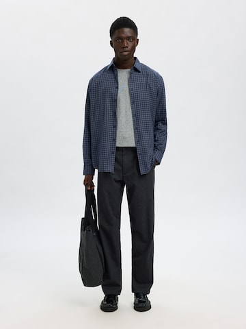 SELECTED Regular Broek 'SLH196-MILES' in Grijs