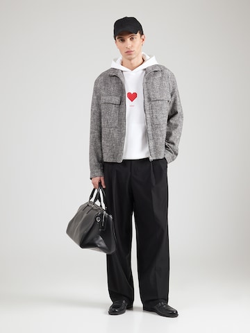 Sweat-shirt 'Dalentinos' HUGO en blanc