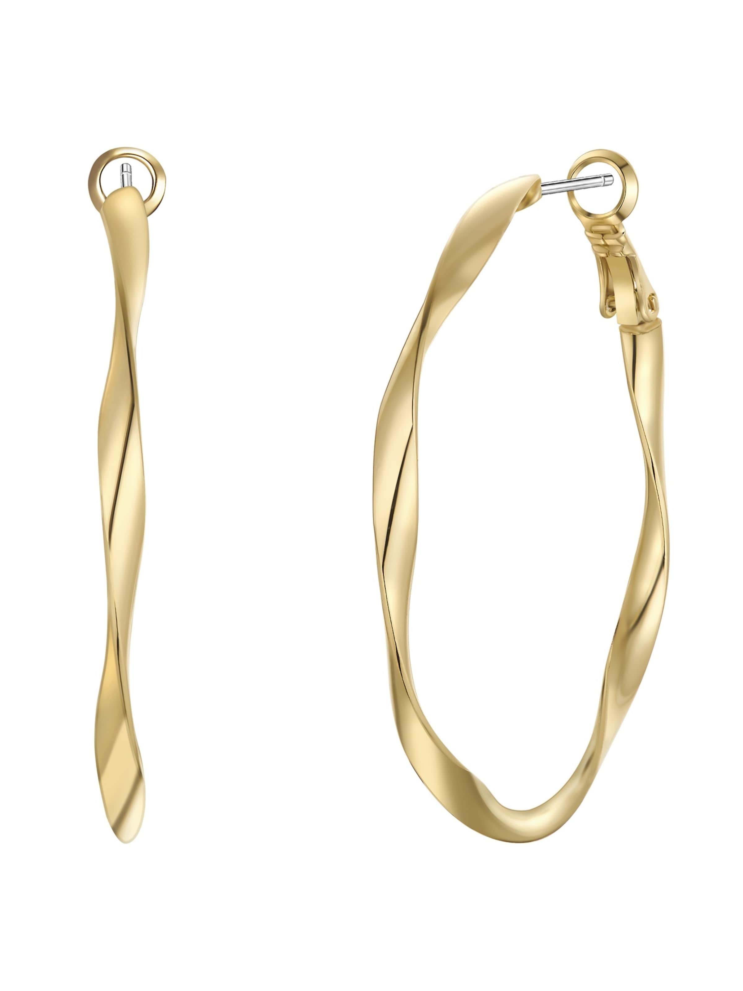 Yokoamii Ohrringe in Gold: Vorderseite