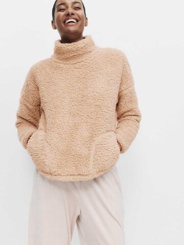 Sweat-shirt Marks & Spencer en beige : devant