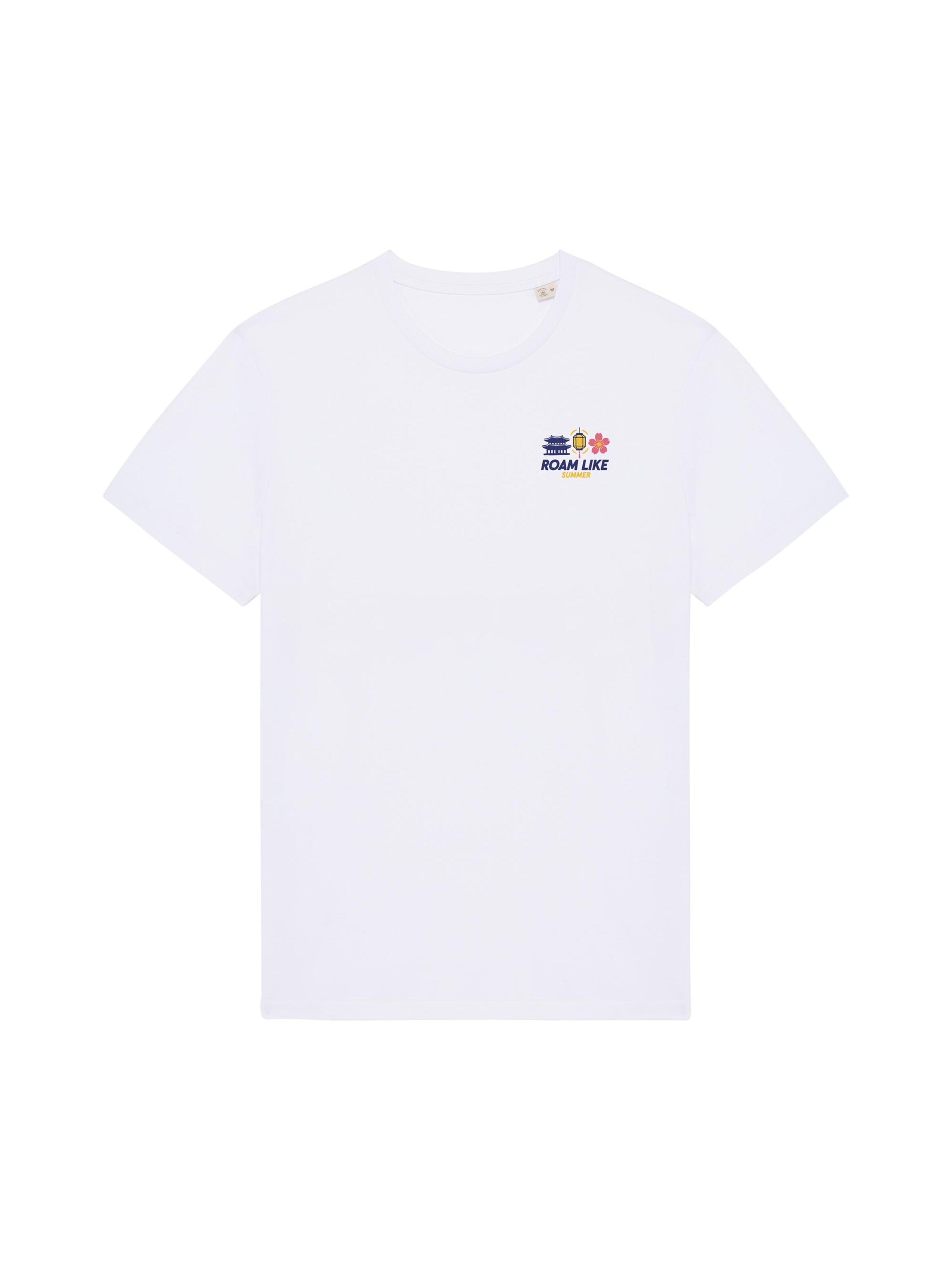 RoamLikeSummer Shirt 'Eastern Oasis Club' in White: front