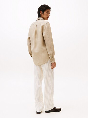 TOMMY HILFIGER Regular Fit Hemd in Beige