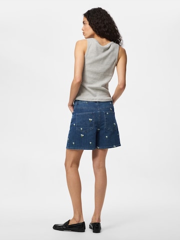 PIECES Loosefit Farkut 'PCFLORA' värissä sininen