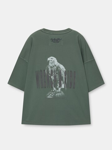 Pull&Bear T-Shirt in Grün
