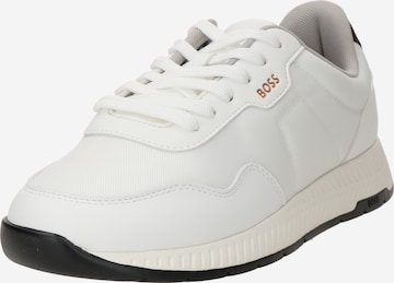 BOSS Matalavartiset tennarit 'Titanium' värissä valkoinen: etupuoli