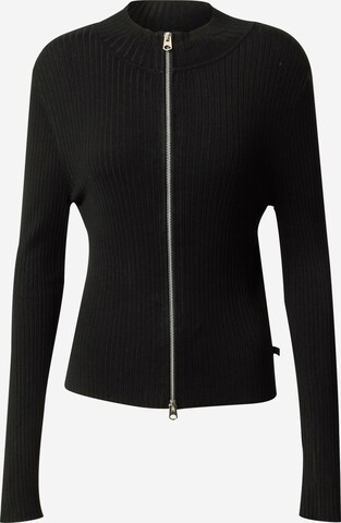 QS Knit Cardigan in Black: front