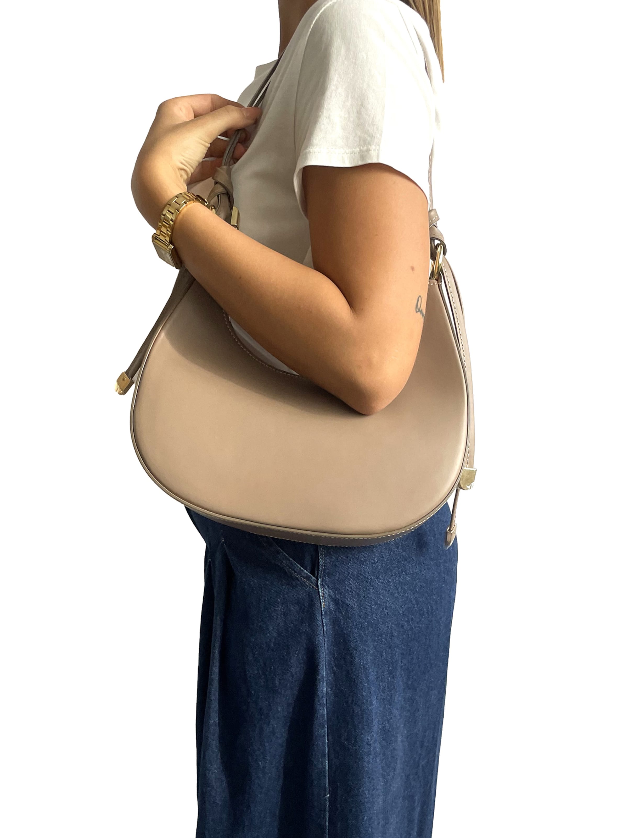 CHICCA BORSE Schoudertas in Bruin: voorkant