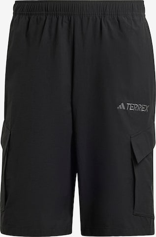 ADIDAS TERREX - Loosefit Pantalón deportivo 'Xploric' en negro: frente