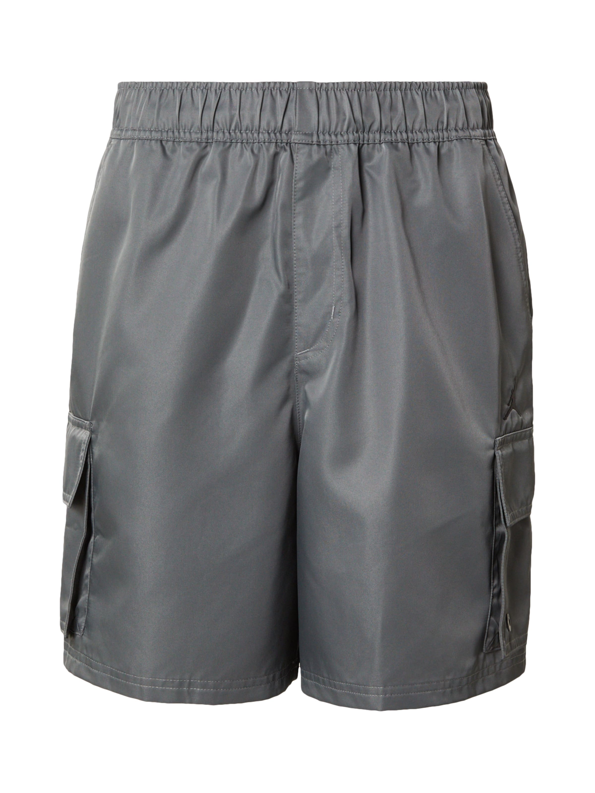 Jordan - Loosefit Calças 'BRK' em cinzento: frente