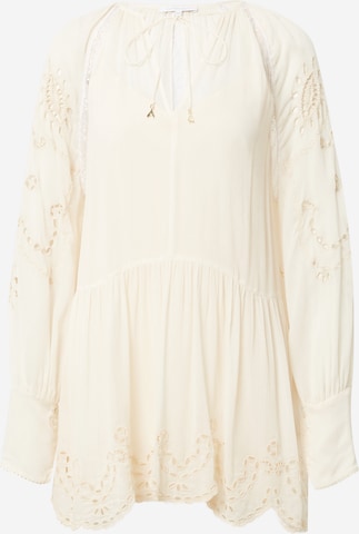 PATRIZIA PEPE - Vestido camisero en beige: frente