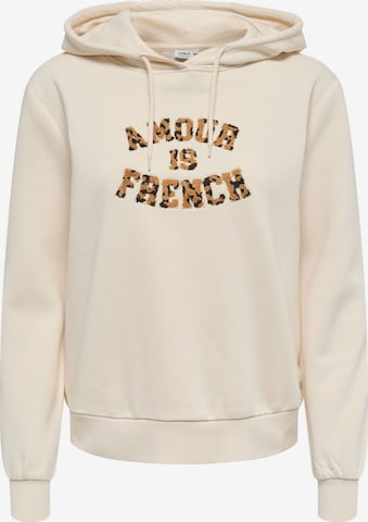 Sweat-shirt 'ONLMaia' ONLY en beige : devant