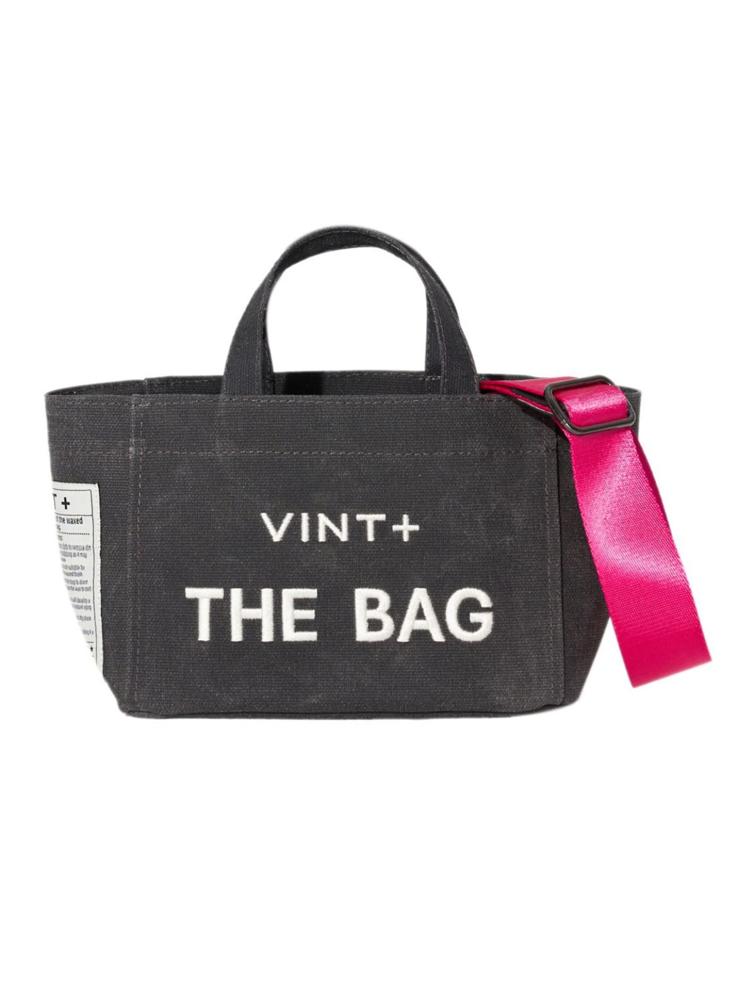 VINT+ Handbag in Grey: front