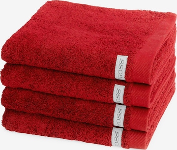 ROSS Handdoek 'Sinfonie' in Rood: voorkant
