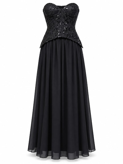 Ombre Abendkleid in 36 in schwarz, Produktansicht