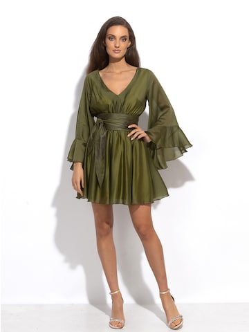 JIORO Jurk 'ESSENTIALS' in Groen