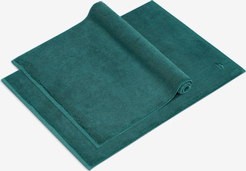 Herzbach home 2er Set Badvorleger 'Pura', 1200 gsm, Premium-Qualität, mit Logo Stickerei in Grün: Vorderseite