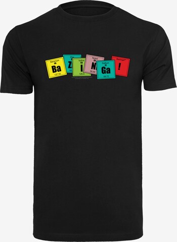 F4NT4STIC Shirt 'Bazinga' in Zwart: voorkant