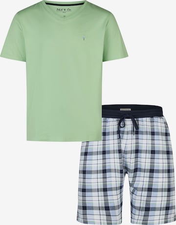 Pyjama court Phil & Co. Berlin en vert : devant
