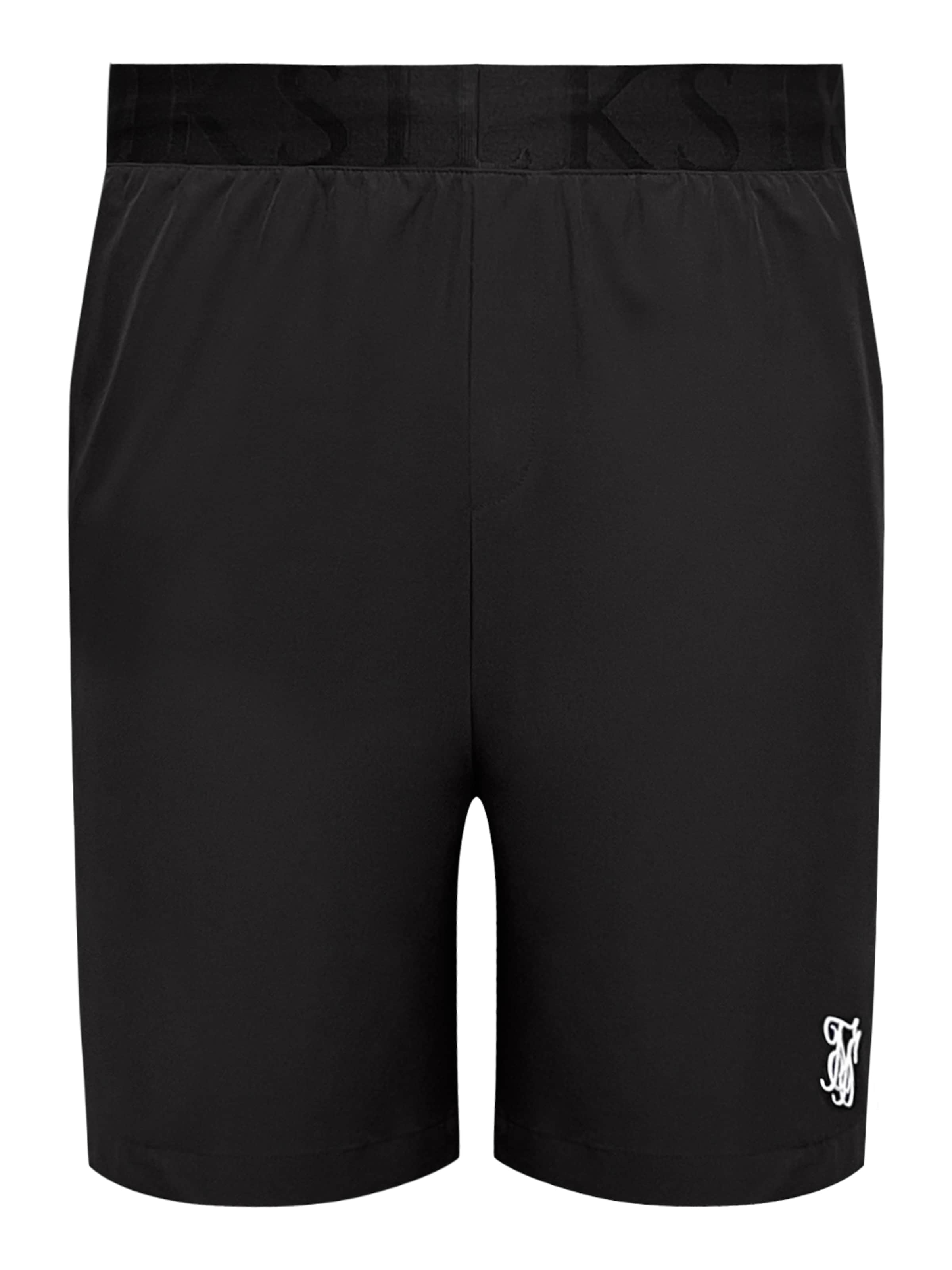 SikSilk Regular Broek in Zwart: voorkant