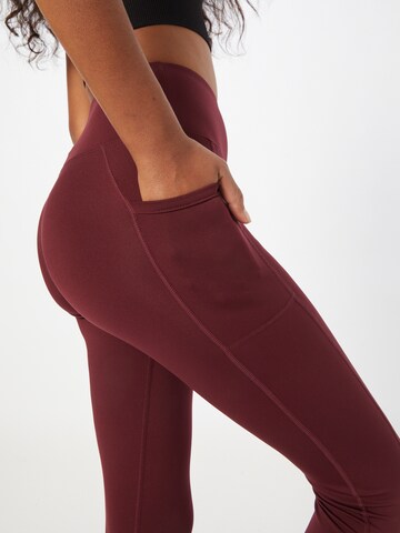 Marika Skinny Workout Pants in Red