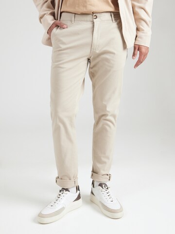 SCOTCH & SODA Slimfit Chino nadrág 'Seasonal core - Mott' - bézs: elől