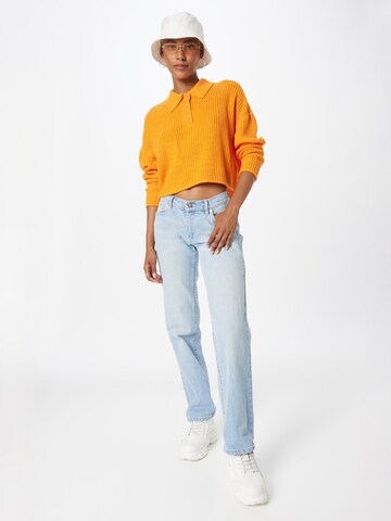 VERO MODA Sweter 'Lea' w kolorze pomarańczowy