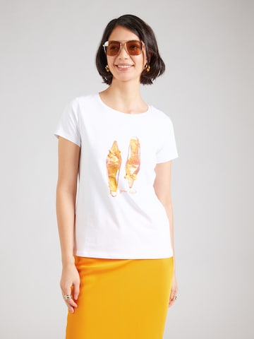 T-shirt MORE & MORE en blanc : devant