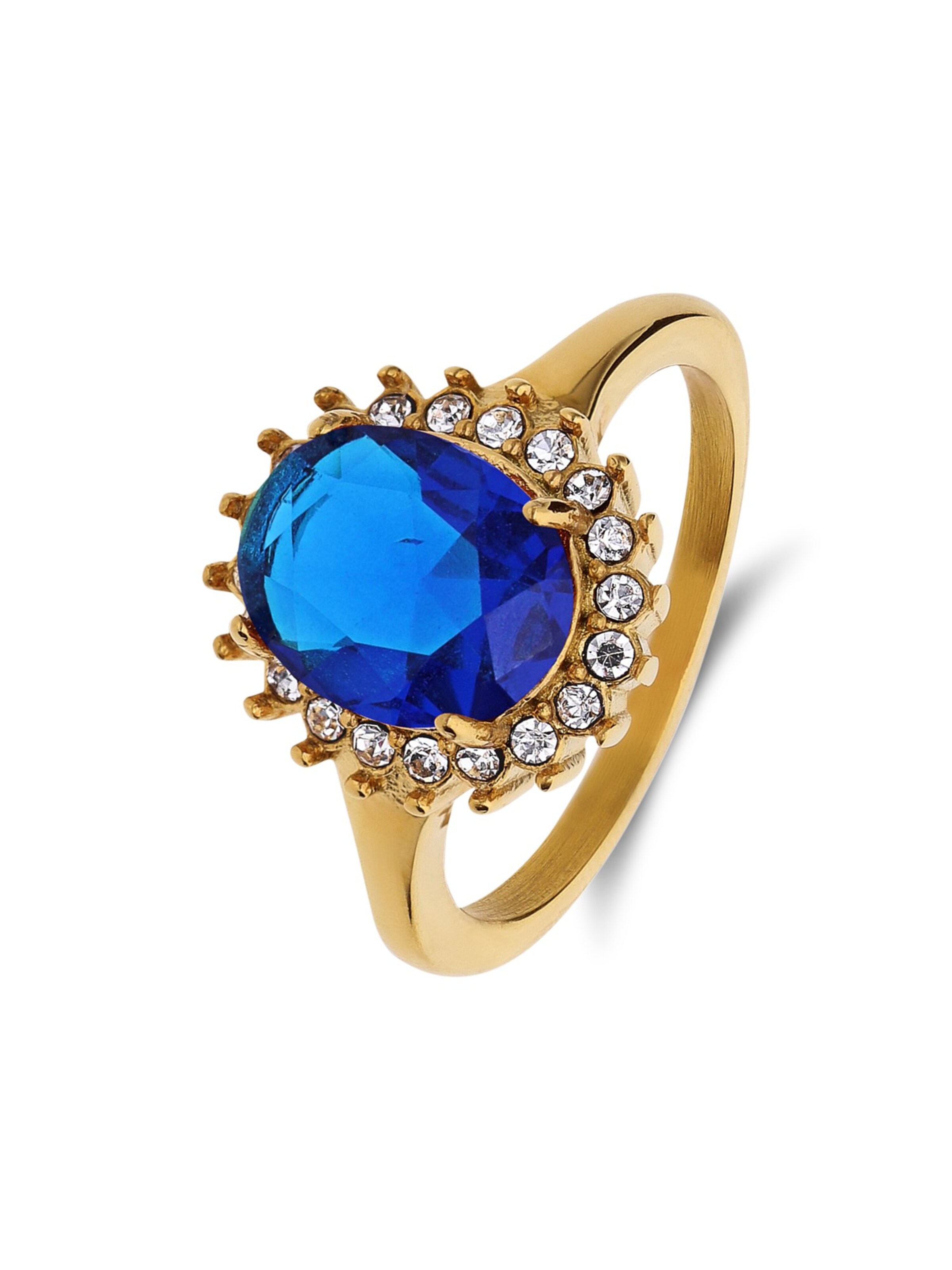 Lucardi Ring in Gold: Vorderseite