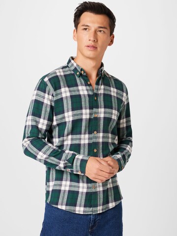 Kronstadt Regular fit Button Up Shirt 'Dean' in Green: front