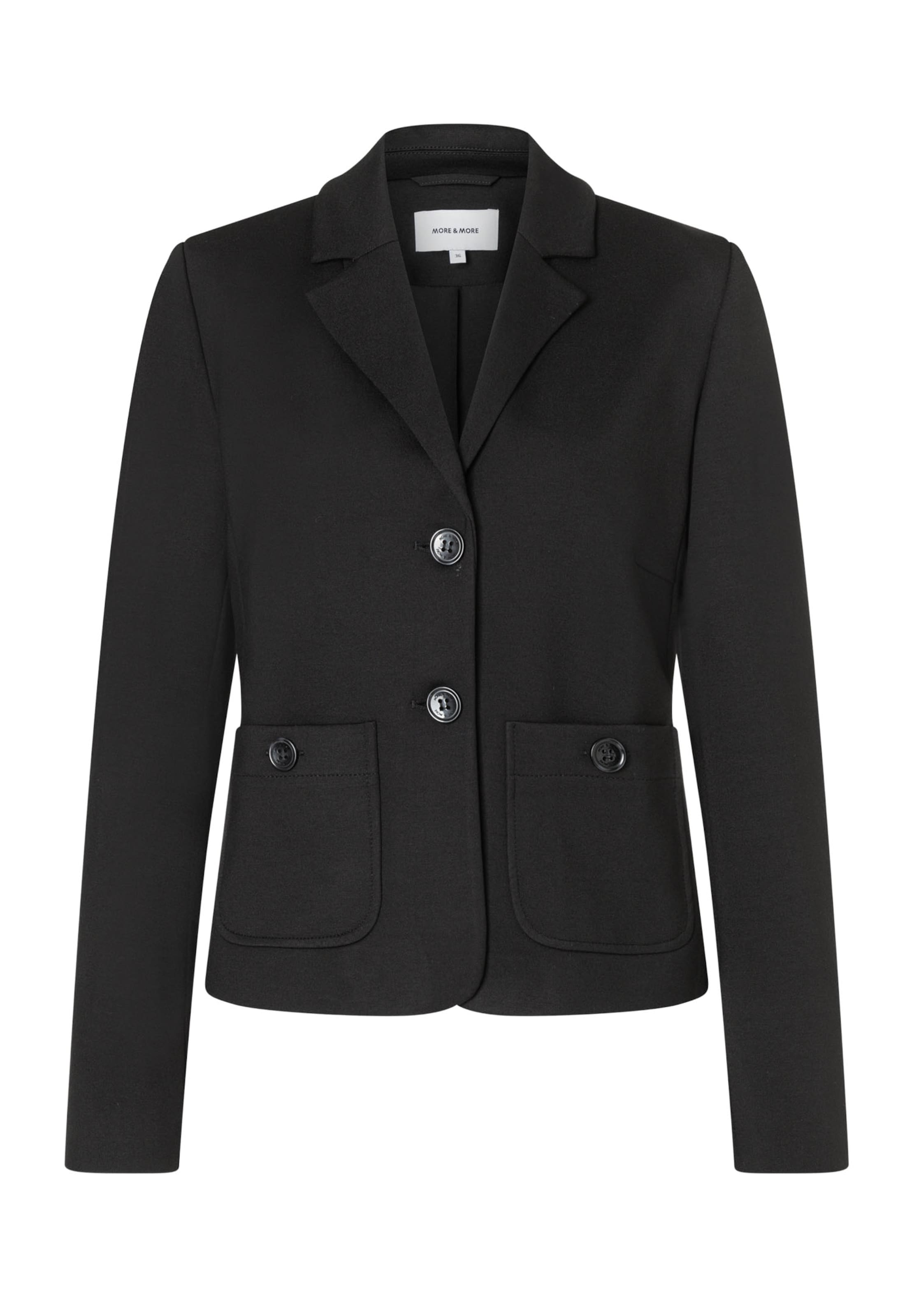 Blazer di MORE & MORE in nero: frontale