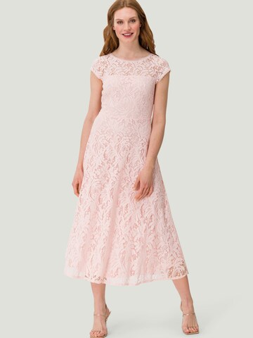 Robe de cocktail zero en rose : devant