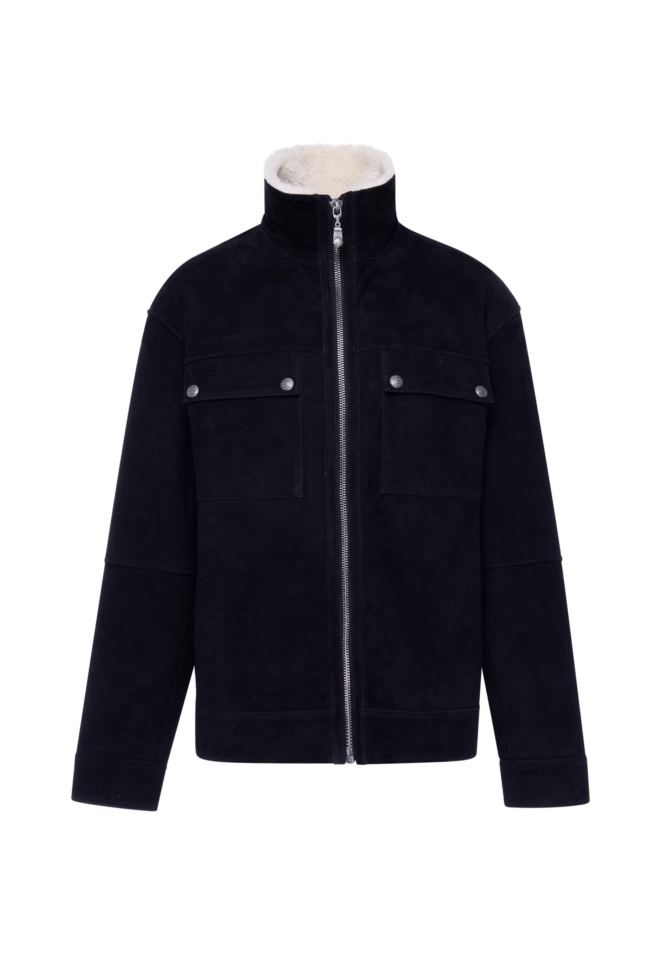 DreiMaster PREMIUM Between-Season Jacket in Black: front