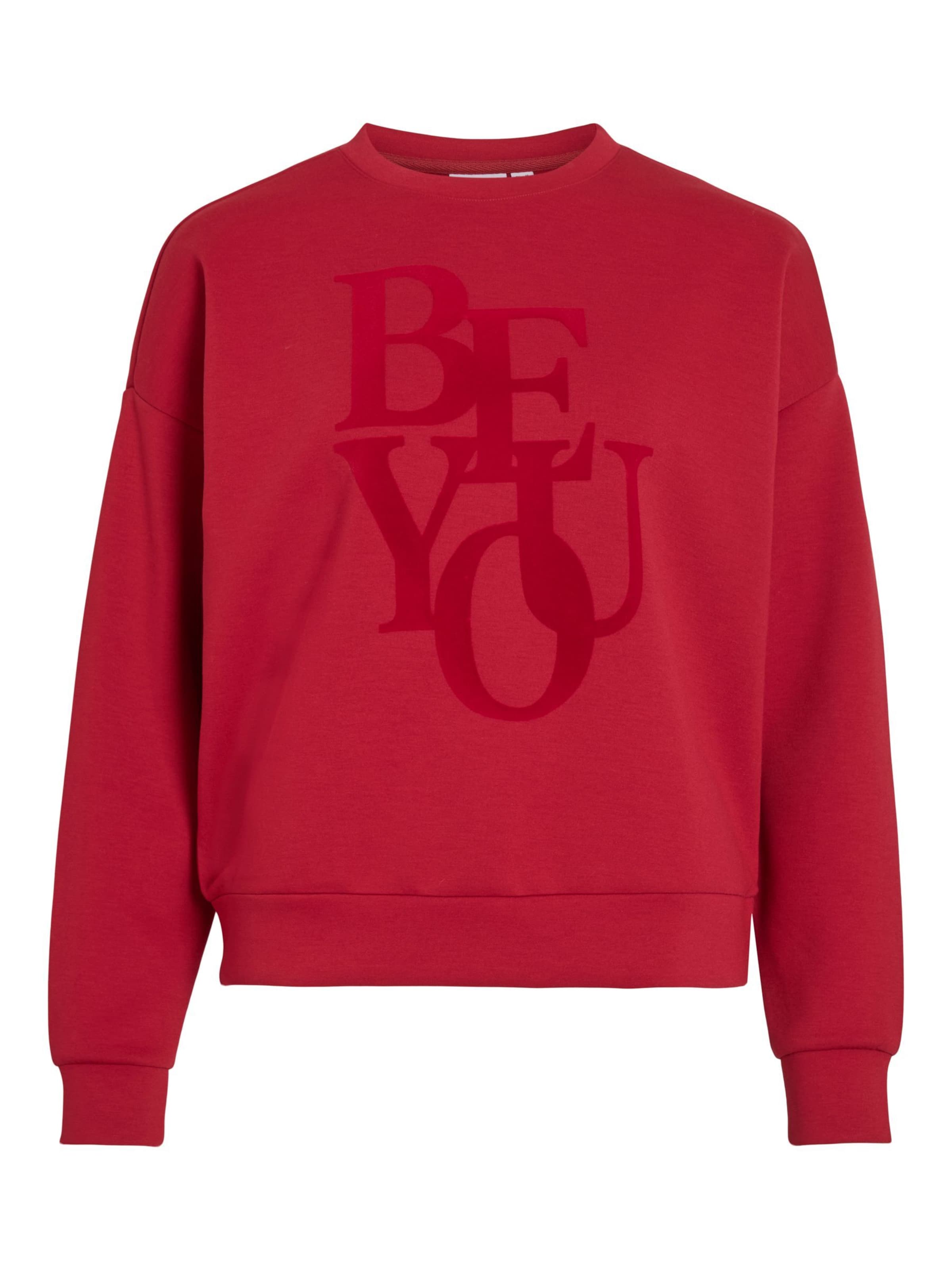 VILA Sweatshirt 'VIReflect' in Rood: voorkant