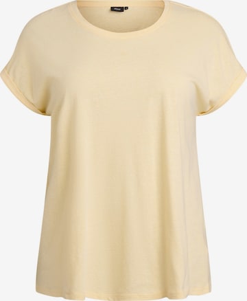 geltona Zizzi Marškinėliai 'VAVA': priekis