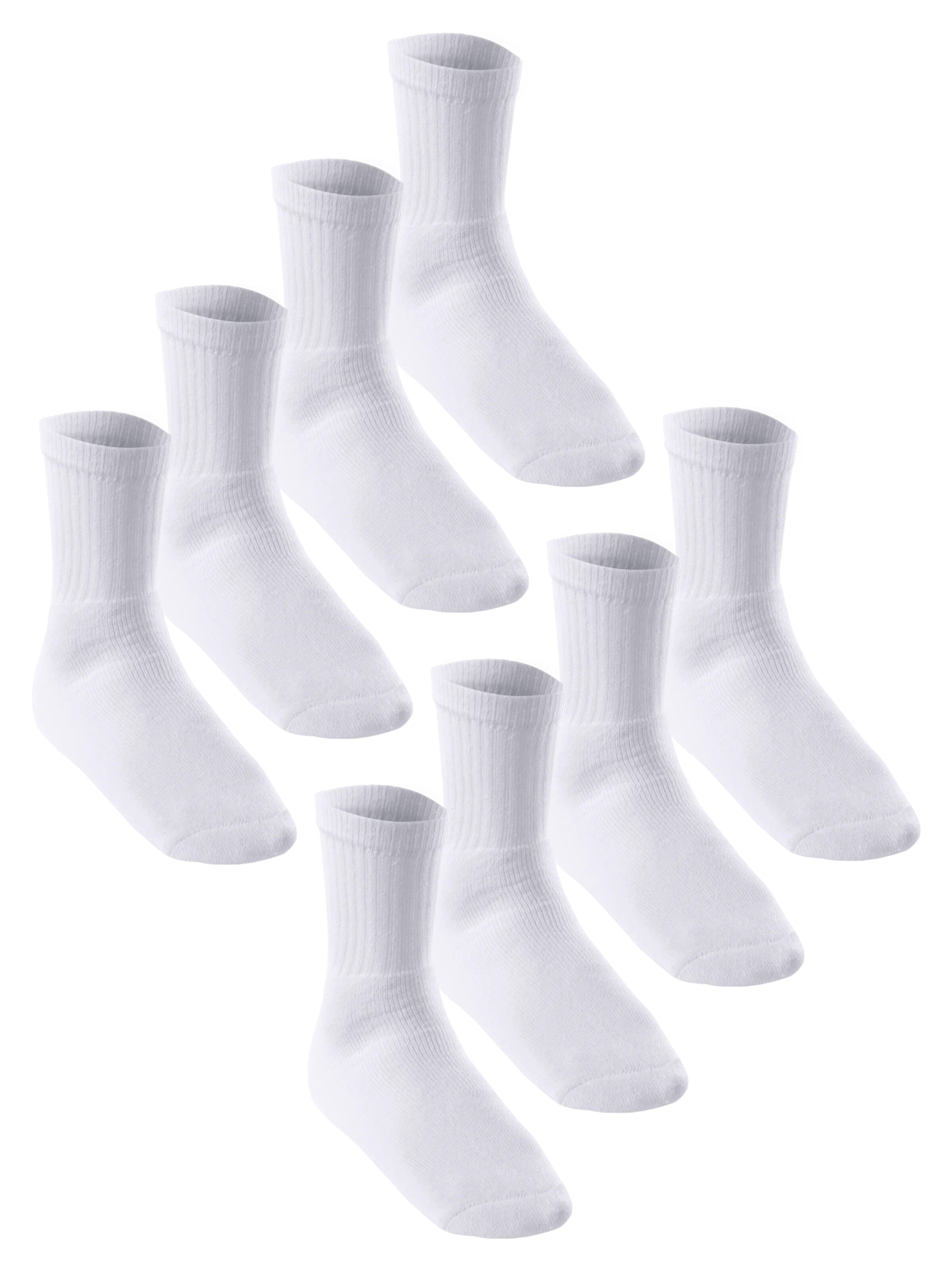 MT Athletic Socks 'Tennis' in White: front