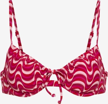 LSCN by LASCANA T-Shirt Bikinitoppi värissä vaaleanpunainen: etupuoli