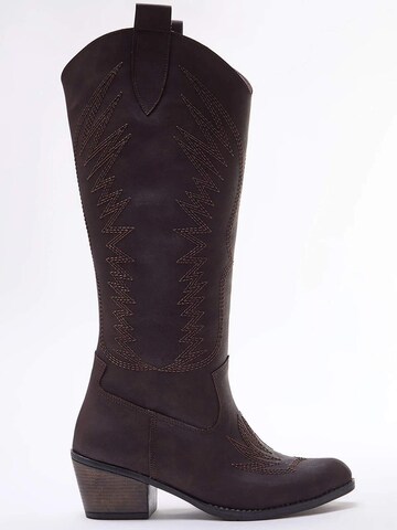 Trendyol Ковбойские сапоги в Коричневый