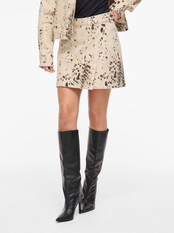 Jupe 'VISanora' VILA en orange : devant