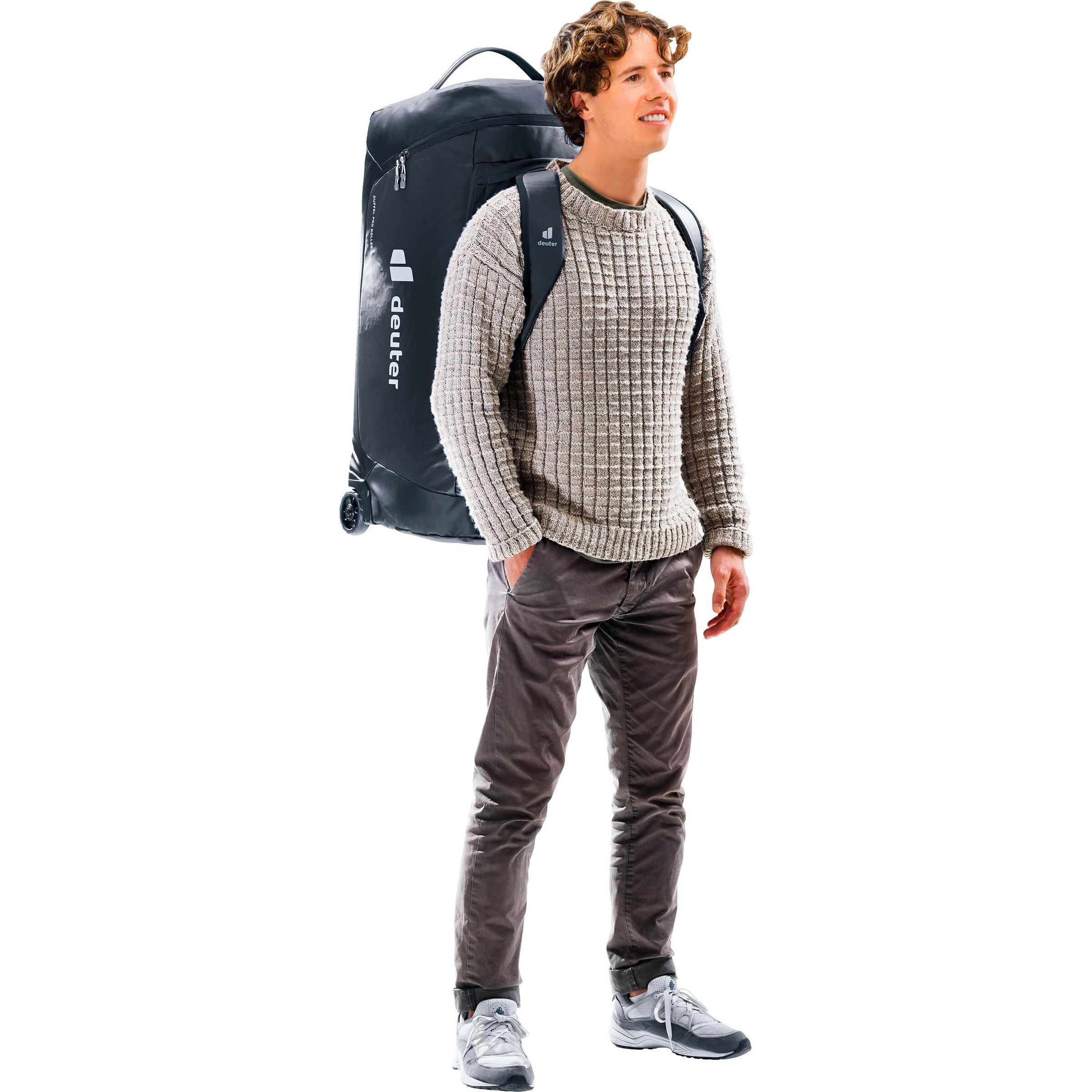 DEUTER Trolley 'Duffel Pro 90' in Schwarz