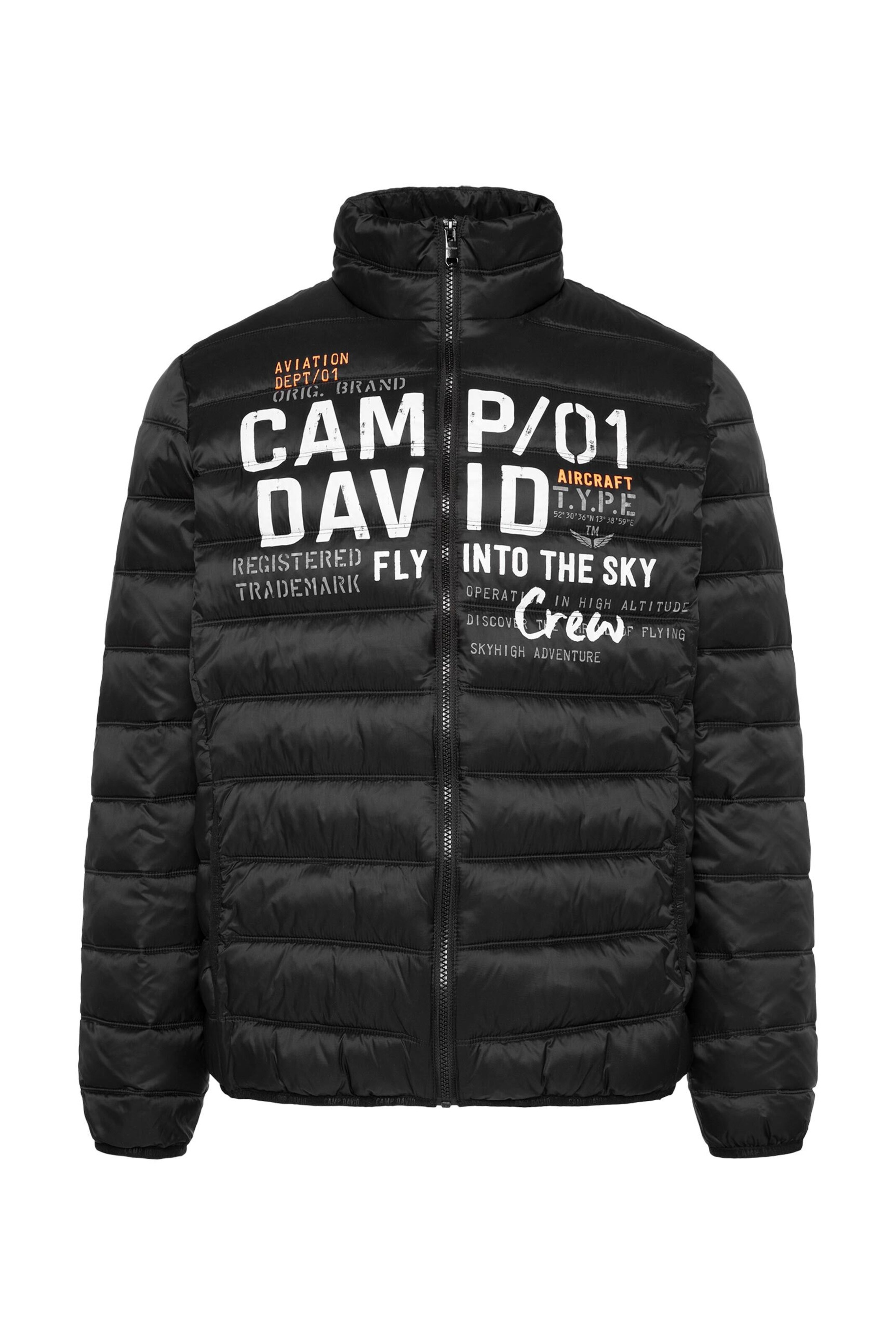 CAMP DAVID Jacke in Schwarz: Vorderseite