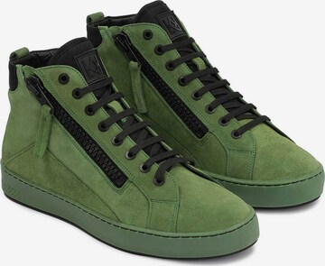 Kazar High-Top Sneakers in Green
