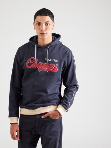 INDICODE JEANS Sweatshirt 'Jouney' in Blau: Vorderseite