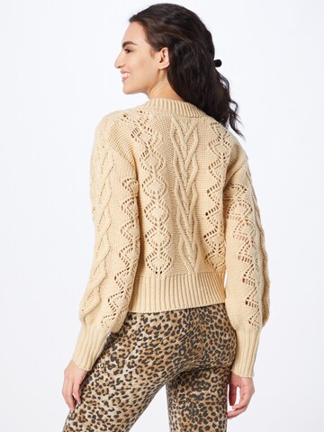 Warehouse Cardigan i beige
