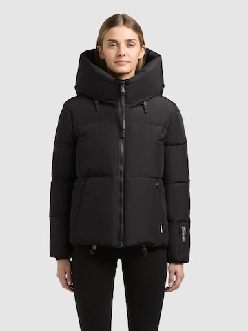 Veste d’hiver 'Audrey2 Matt' khujo en noir : devant