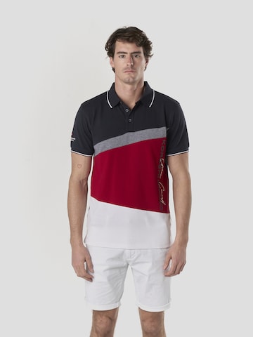 KOROSHI Poloshirt in Blau: Vorderseite