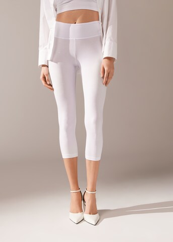 CALZEDONIA Skinny Leggings in Weiß