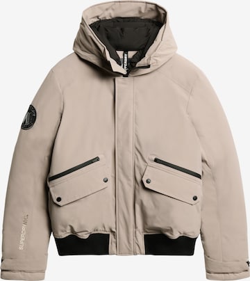 Veste mi-saison Superdry en beige : devant